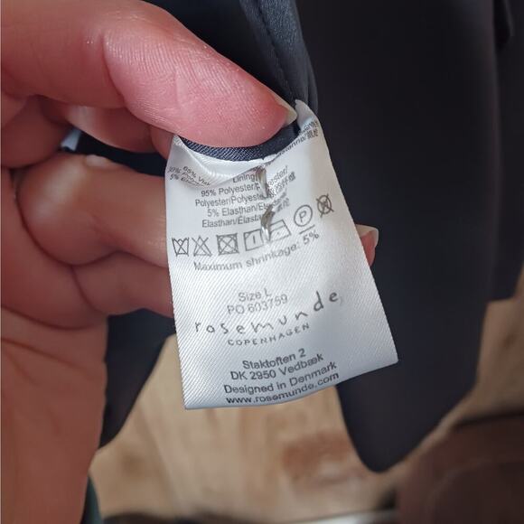 Rosemunde Copenhagen Gray Blazer Size Large - Picture 6 of 8